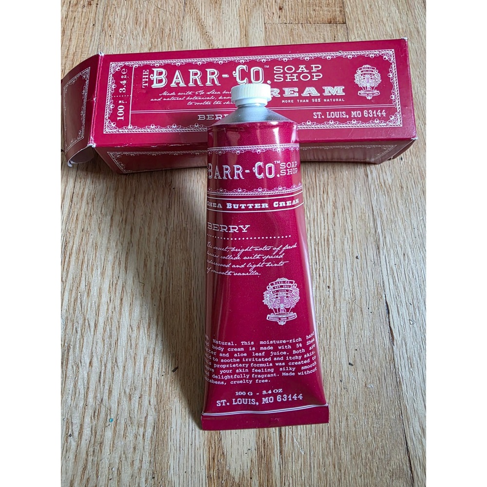 Barr-Co Soap Shop Berry Shea Butter Hand and Body Cream 3.4 oz K Hall Studio
